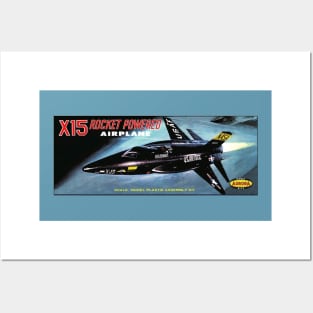 Vintage Model Kit Box Art - Aurora X-15 Posters and Art